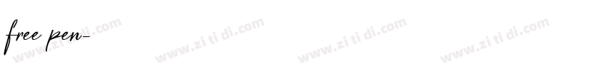 free pen字体转换